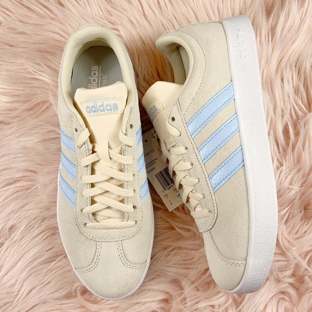 New Adidas Women’s VL Court 2.0 Sneakers - Picture 3 of 6